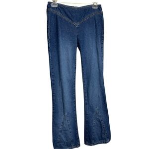 Vintage XOXO Low Rise Back Zip Flare Jeans